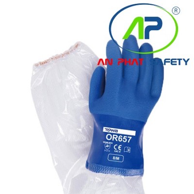 TOWA-Găng tay công nghiệp hóa dầu PVC Towa OR657